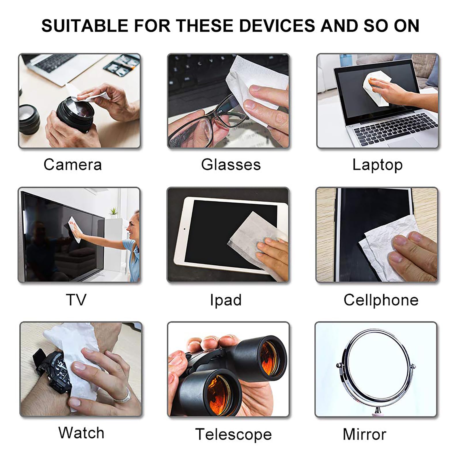 ALIBEISS microfiber cloth included for quick drying and streak-free results