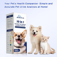 AlievePet strips in tray setup used for at home testing.
