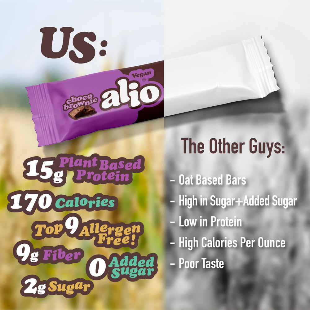 Alio Protein Bars serving size image for on-the-go protein.