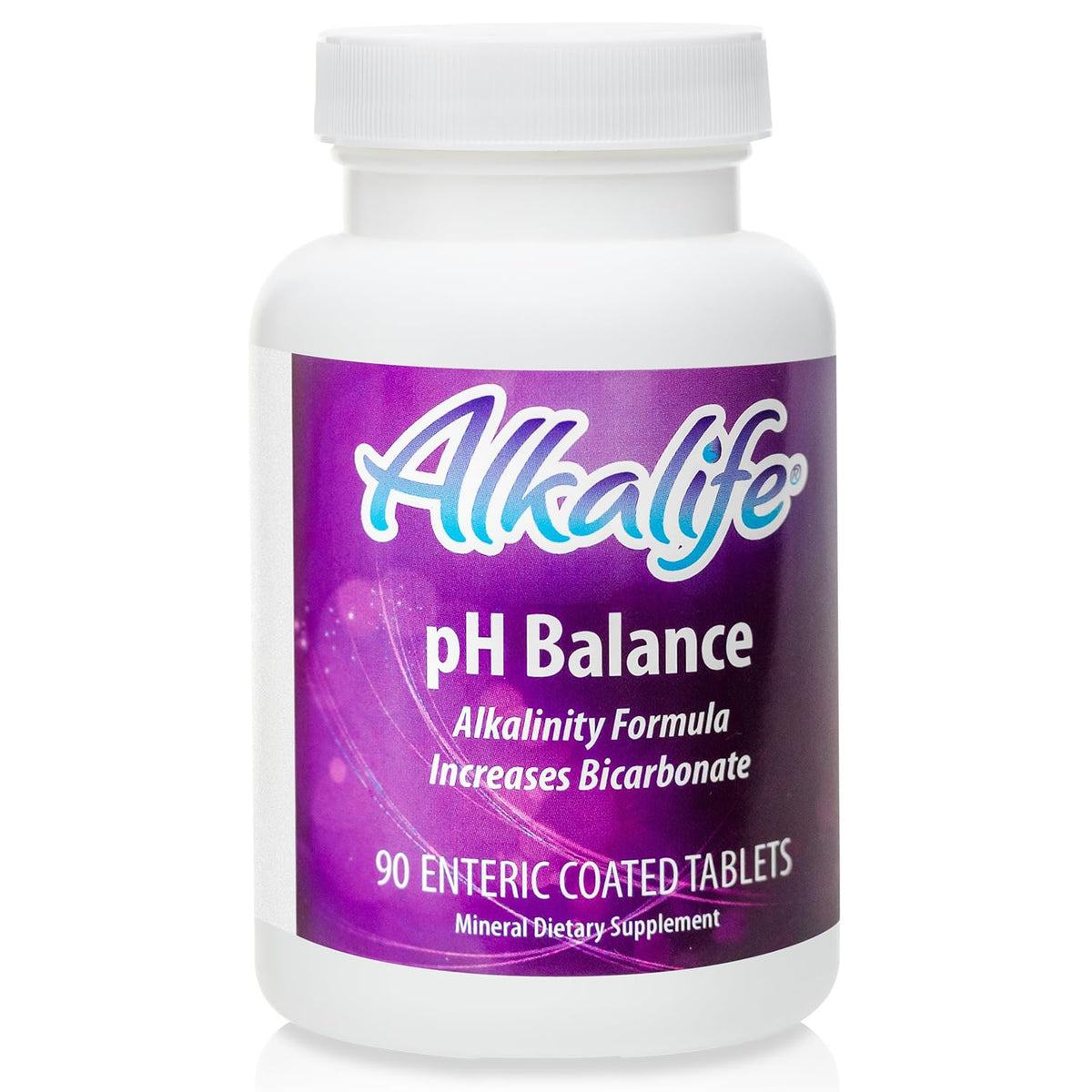 Alkalife pH Balance tablets in a bottle supporting daily alkalinization