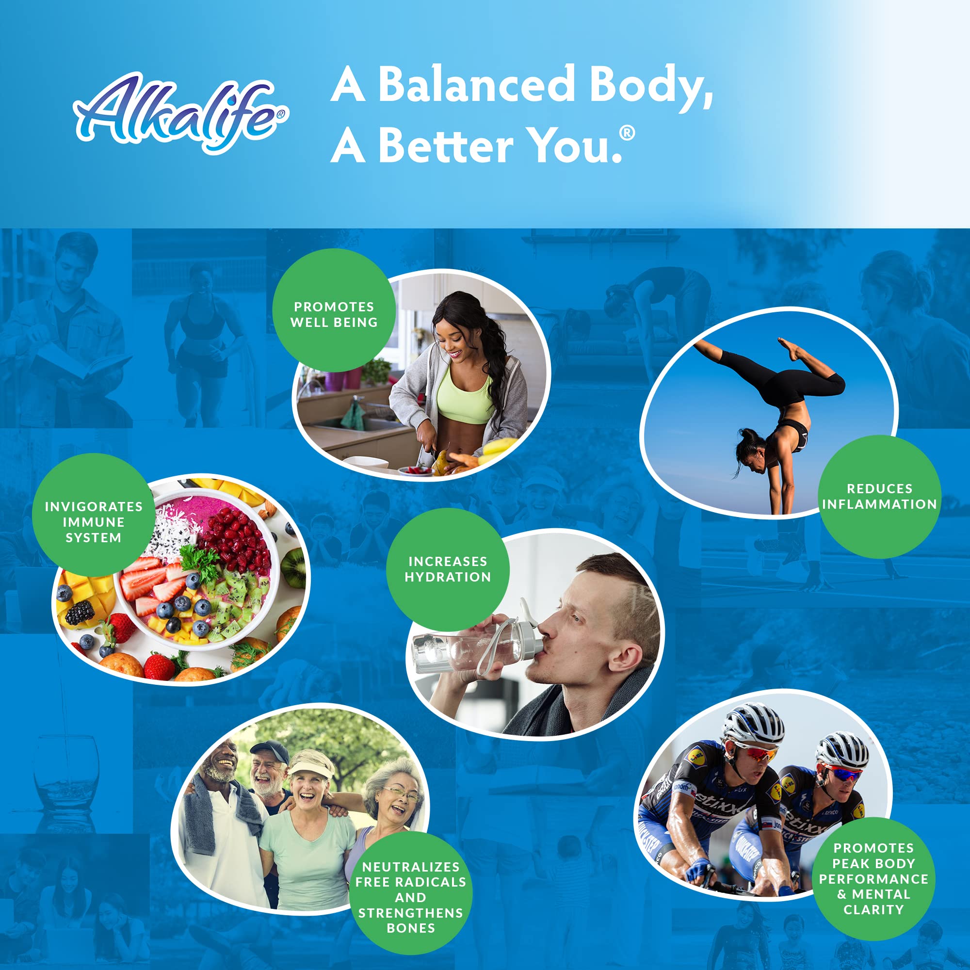 On-the-go user holding Alkalife bottle for convenient pH support.