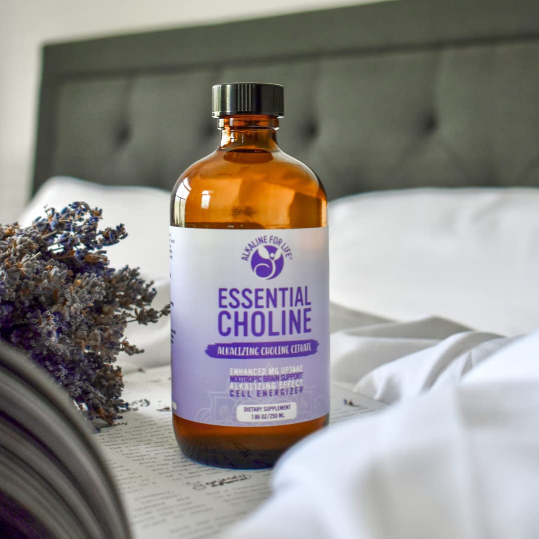 Alkaline for Life Choline Citrate packaging highlights alkalinizing balance.