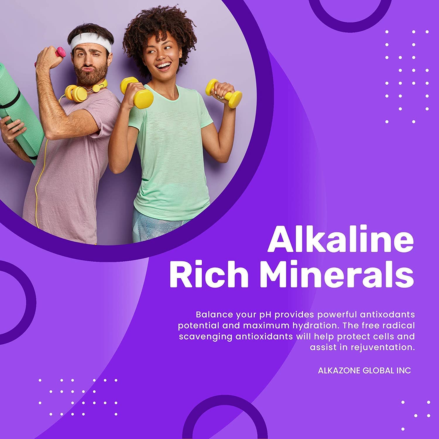 AlkaZone organic potassium label signals a clean mineral source.