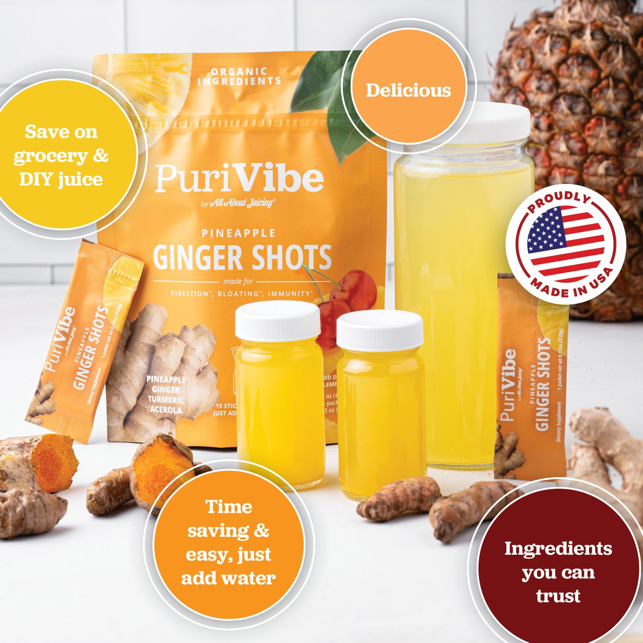 All About Juicing turmeric-ginger root close-up highlighting bold flavor and digestive comfort