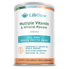 ALL ONE Rice Base daily scoop stirred into water for convenient complete nutrition.