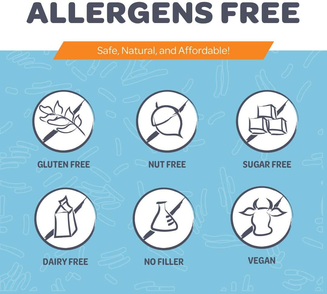 Lab-tested All-Star Bio-Heal probiotic with 60 servings per bottle