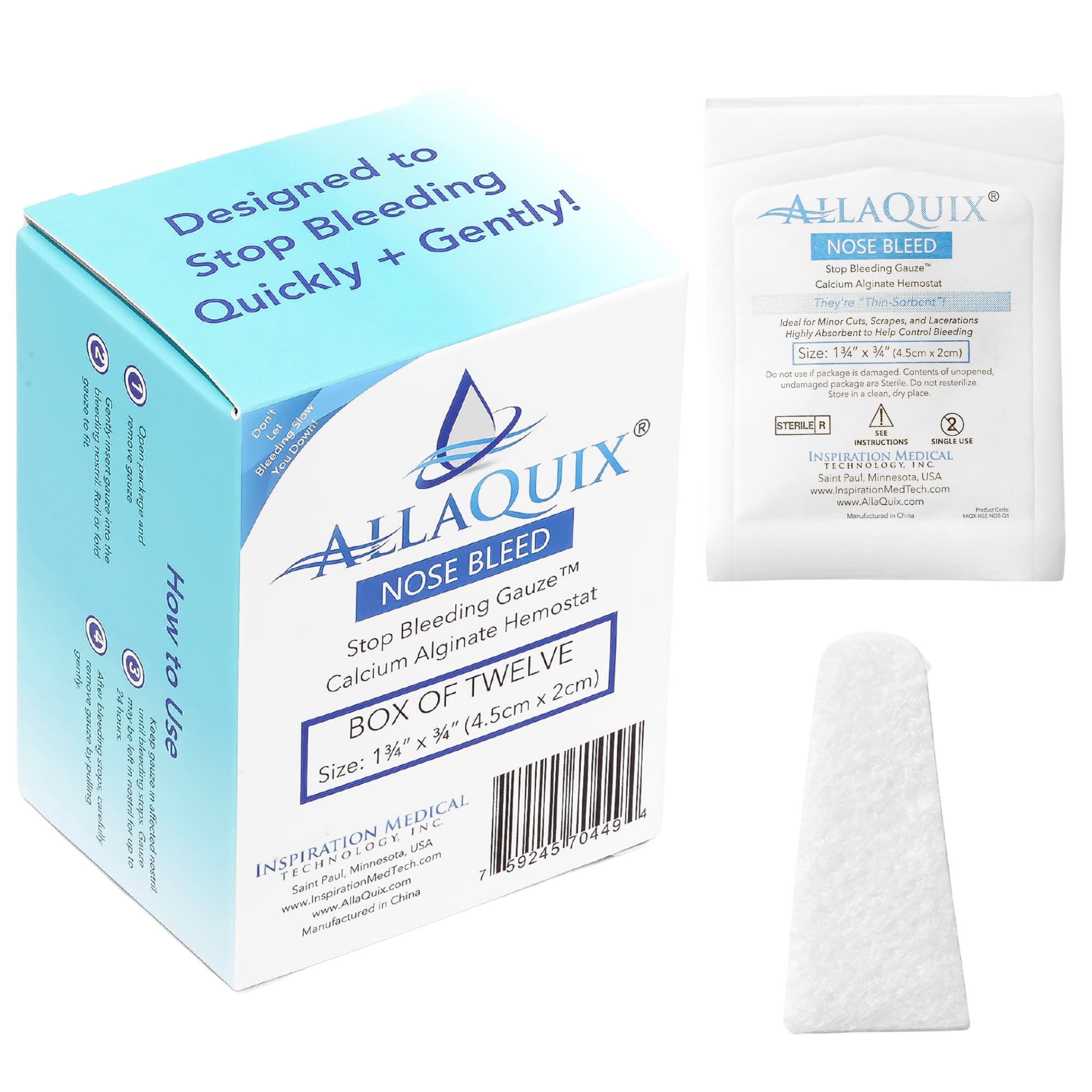 AllaQuix compact packaging fits in bag or locker.