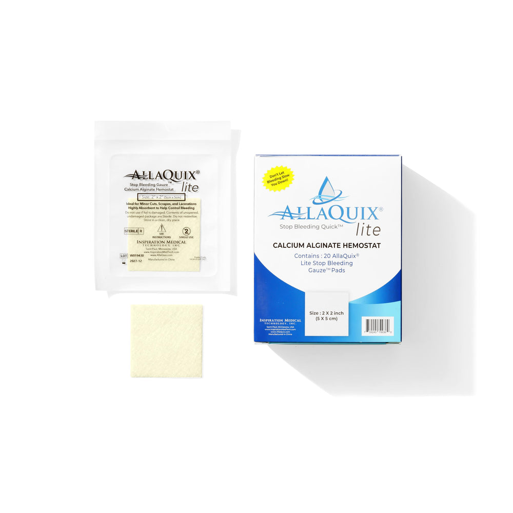 AllaQuix Lite 4-inch gauze pads for larger wounds and versatile use