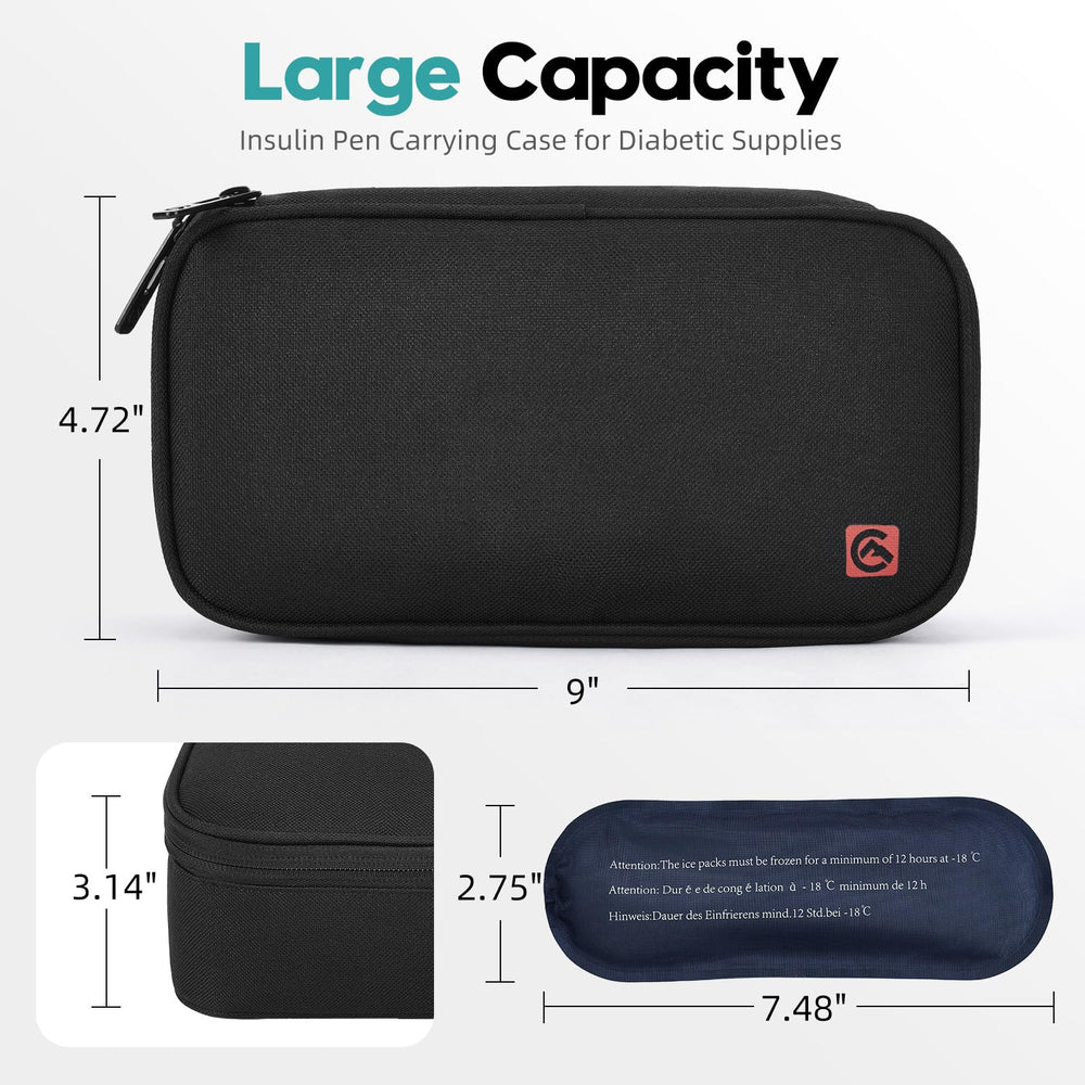 ALLCAMP compact travel case fits easily into a backpack or bag.