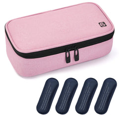 ALLCAMP Insulin Cooler bag front view keeps medications organized during travel.