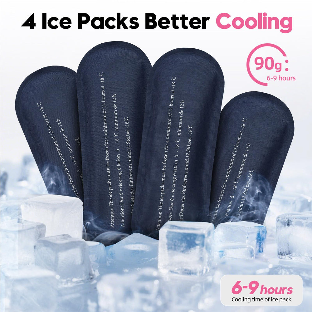 ALLCAMP Insulin Cooler bag with ice packs provides reliable cooling.