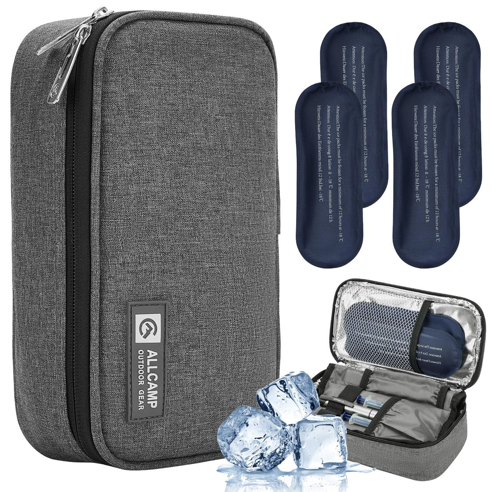 ALLCAMP insulin cooler travel case keeps meds organized on the go.