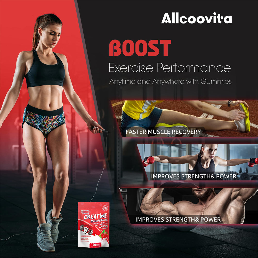 Allcoovita gummies in gym bag showcasing grab-and-go convenience for workouts