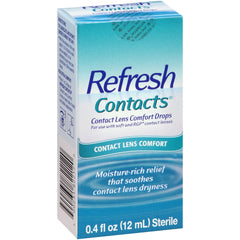 Allergan REFRESH Contacts bottle pour offers gentle lubrication for lens wear