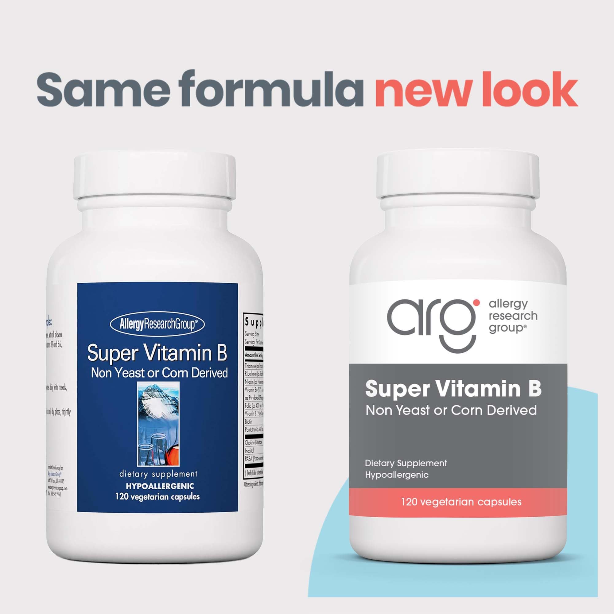 Allergy Research Group B complex with B12 and B6 supports metabolism and nerve function