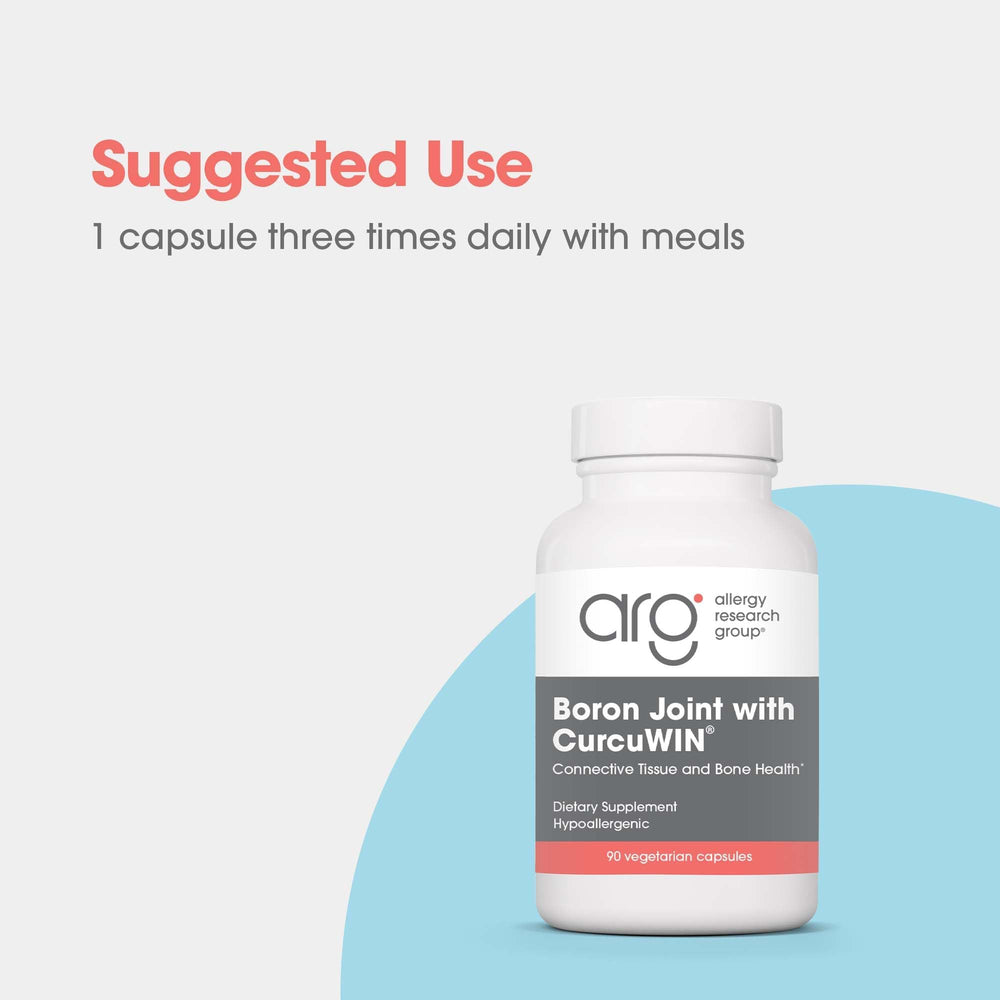 Allergy Research Group Boron Joint CurcuWIN turmeric extract boosts curcumin bioavailability
