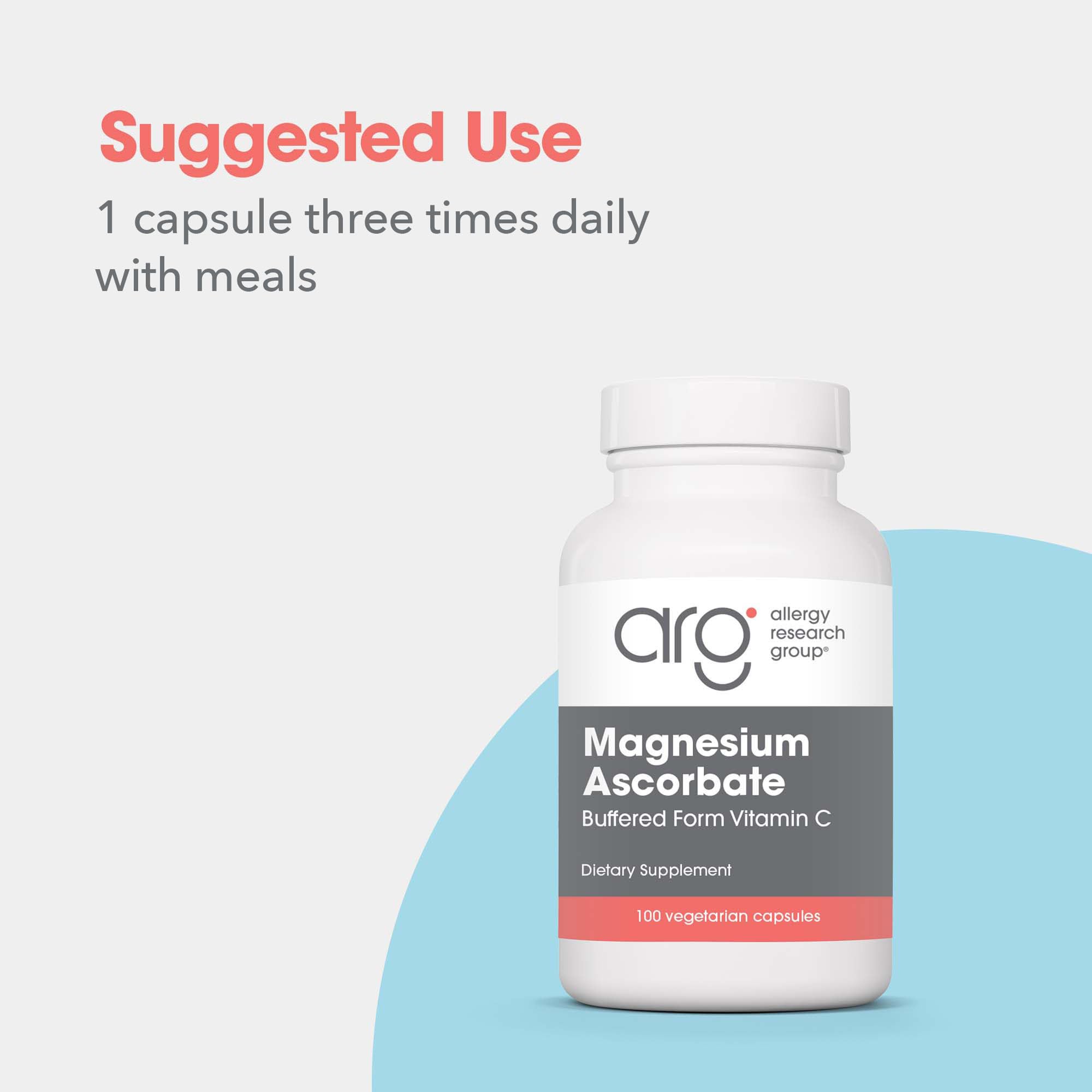 Allergy Research Group bottle side view with neutral pH messaging.