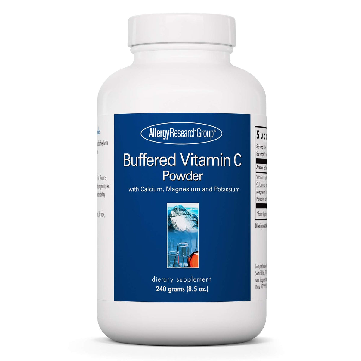 Allergy Research Group Buffered Vitamin C Powder bottle for daily antioxidant support