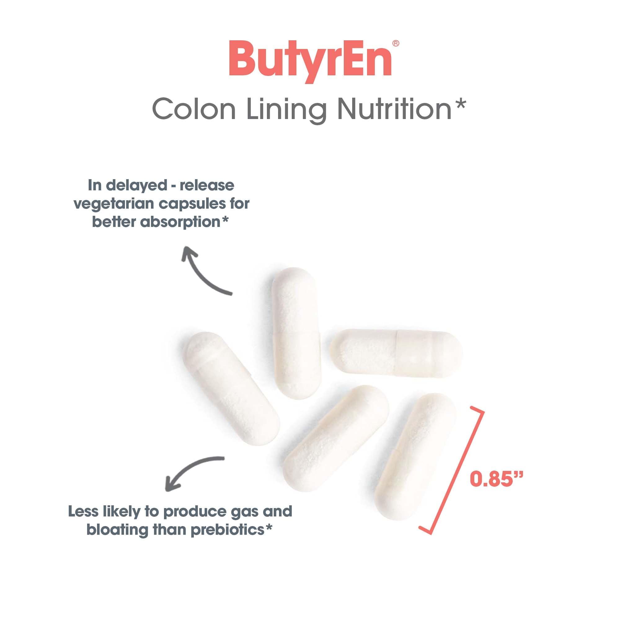 Allergy Research Group ButyrEn vegetarian capsules ready for daily use