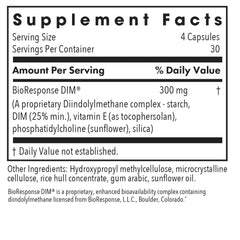 Allergy Research Group DIM capsules closeup highlighting vegetarian capsules for daily use with meals