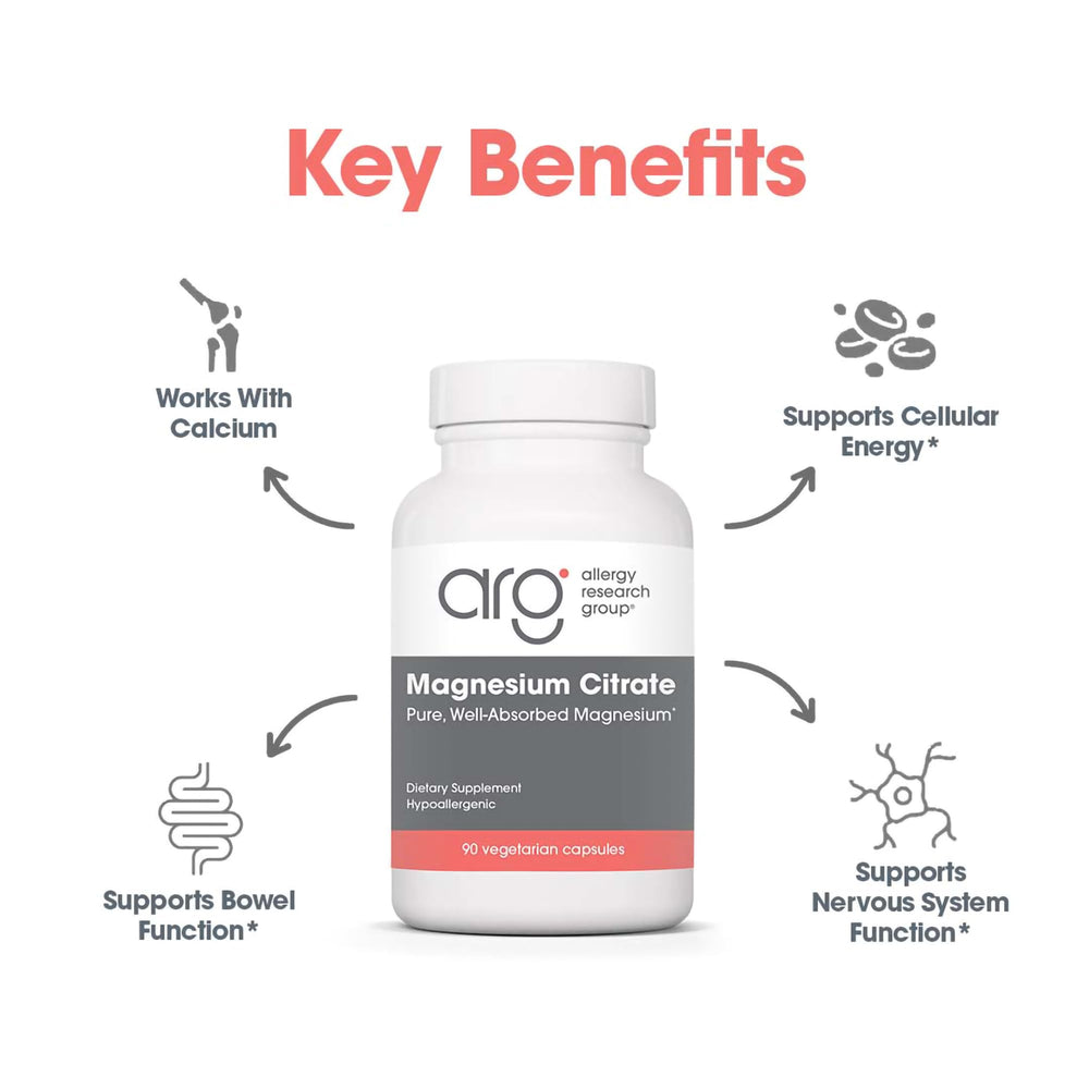 Allergy Research Group hypoallergenic supplement label highlighting strict quality controls
