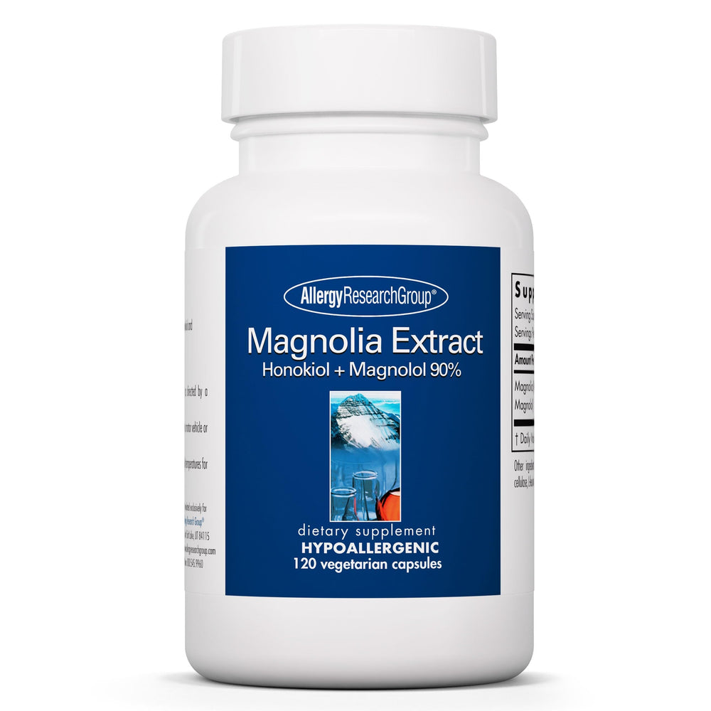 Allergy Research Group Magnolia Extract bottle for stress support and wellness