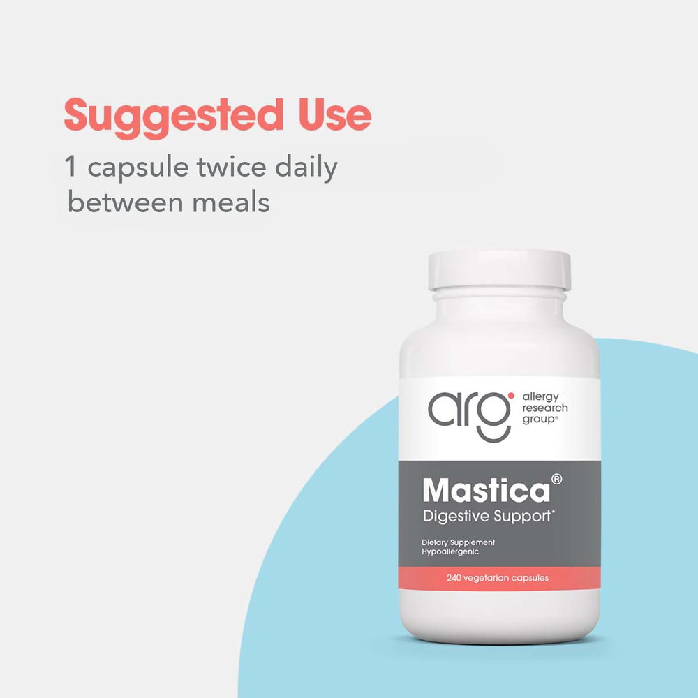 Allergy Research Group Mastica bottle on a kitchen counter for effortless daily routine