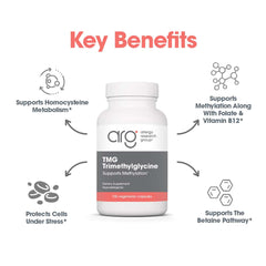 Allergy Research Group TMG powder measure ready for daily use.