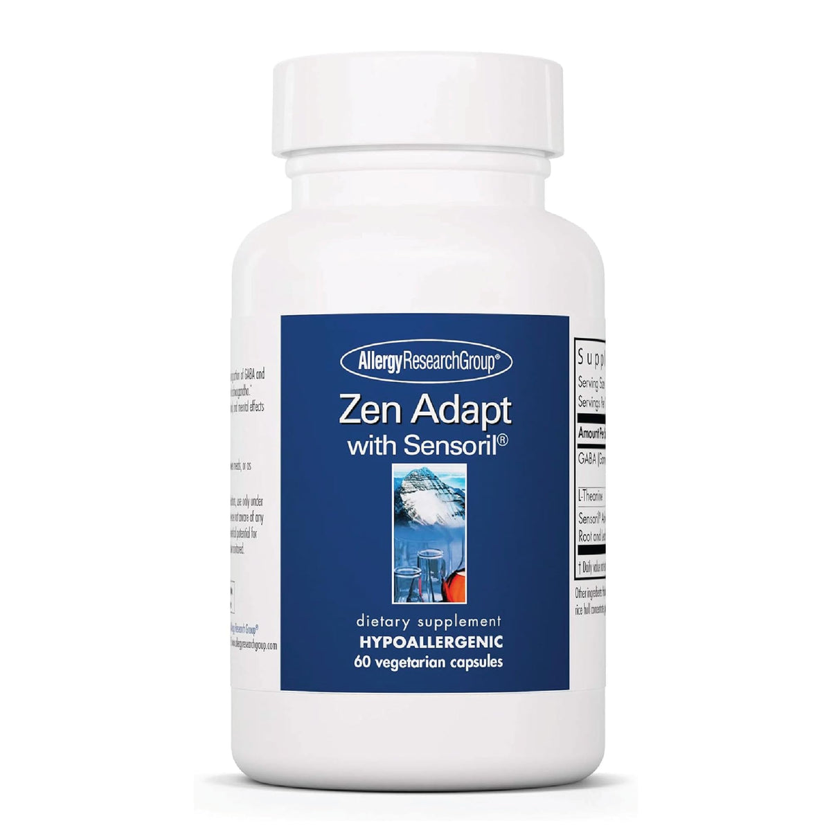 Allergy Research Group Zen Adapt bottle with capsules for stress support