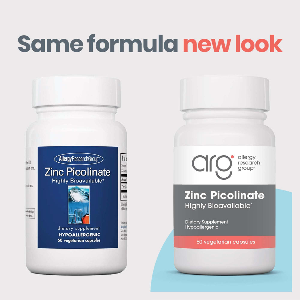 All Allergy Research Group Zinc Picolinate capsules show high bioavailability
