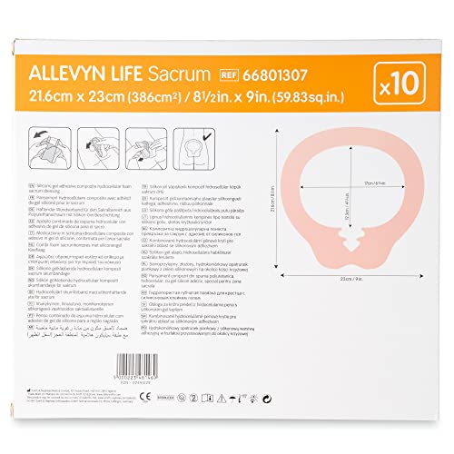 Close-up of absorbent core in Allevyn Life sacral dressing for exudate management