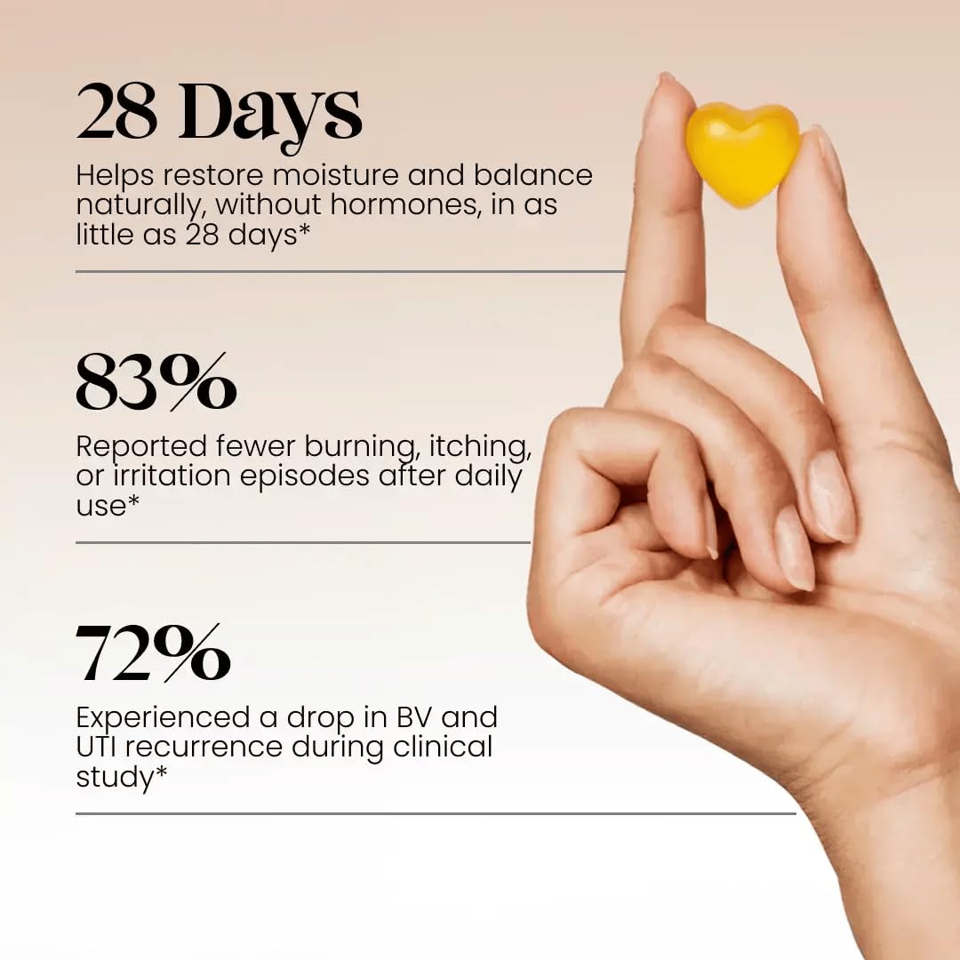 ALLFEMME Flora+ daily-use gummy on a countertop for quick routine.