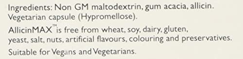 AllicinMax vegan capsule inside view shows the plant-based shell.