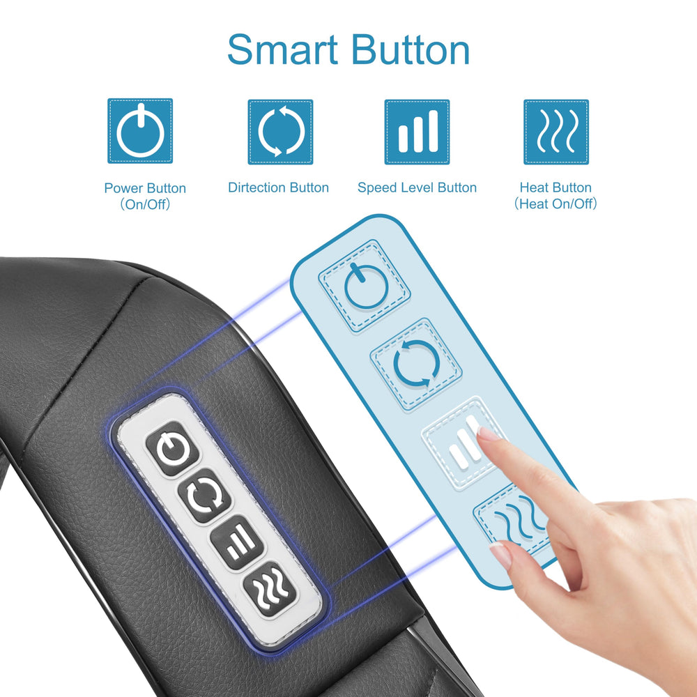 Alliggic massager offering 3-speed control for personalized pressure.
