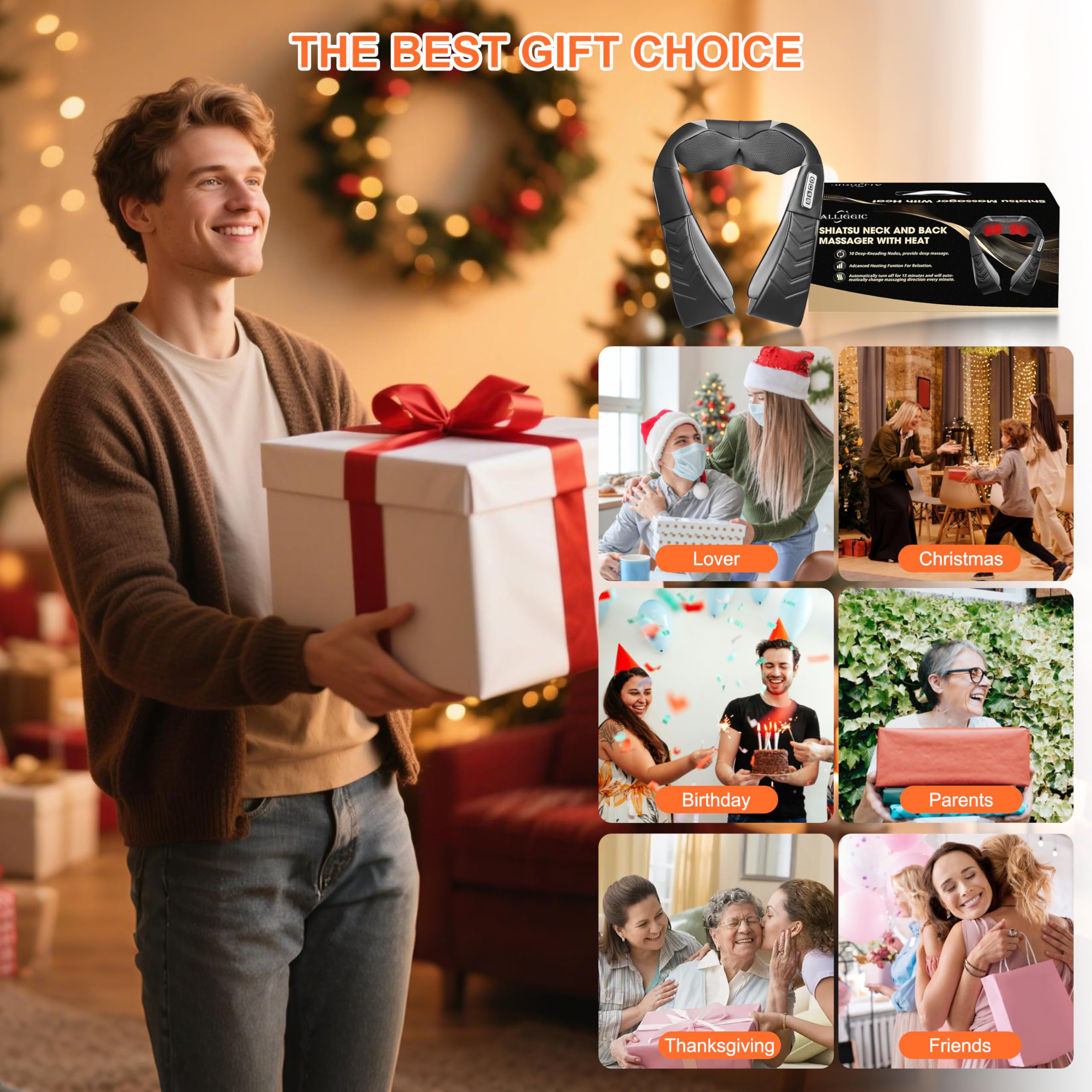 Alliggic gift idea massager suitable for dads, moms, and friends.