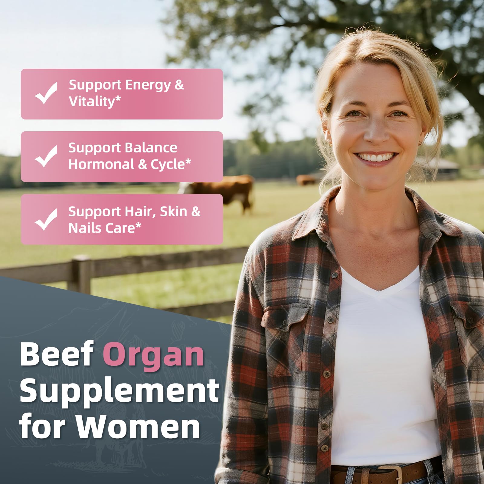 Close-up of capsules highlights easy two-per-day dosing for busy lifestyles.
