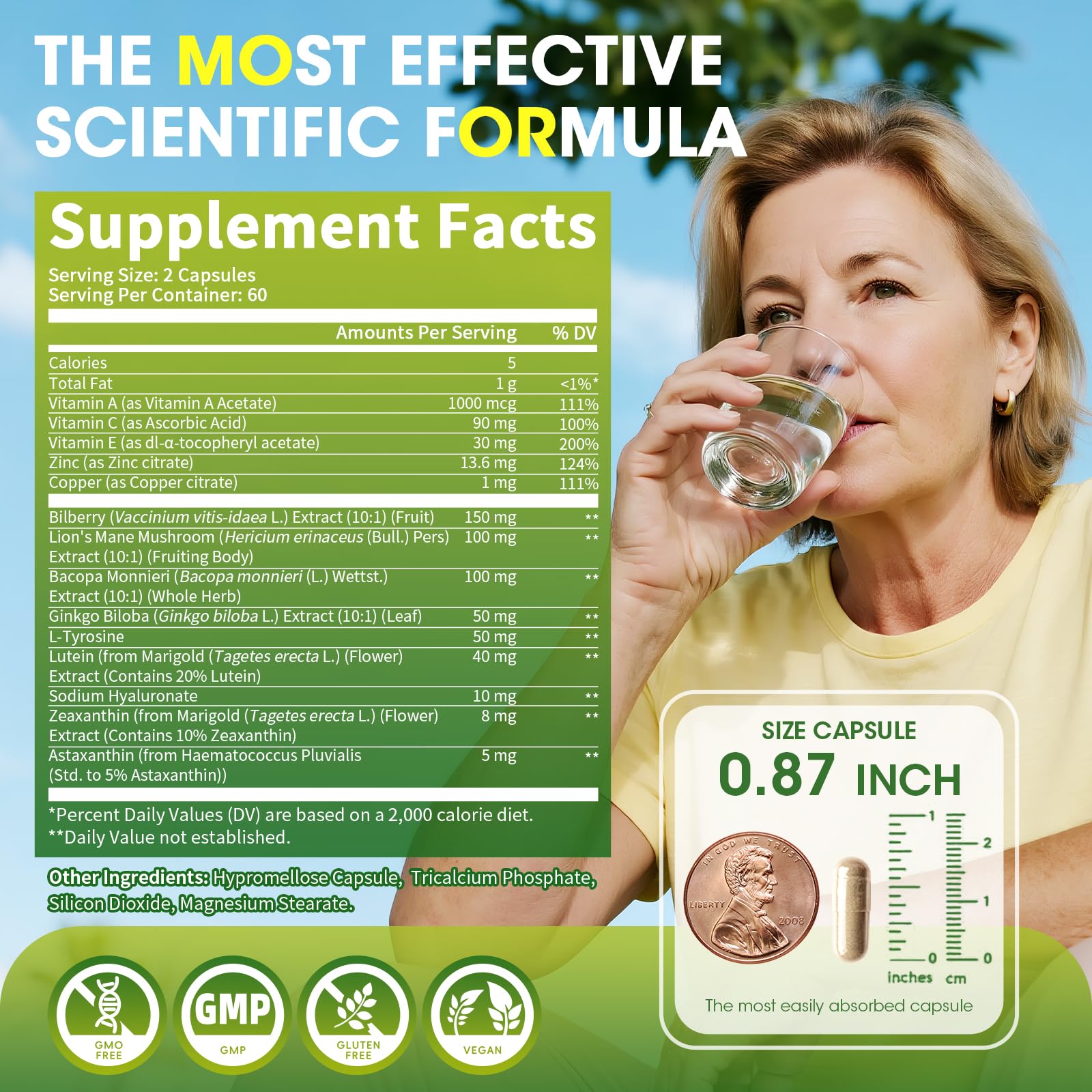 Alliwise bottle dispense shot highlights convenient daily capsule routine.