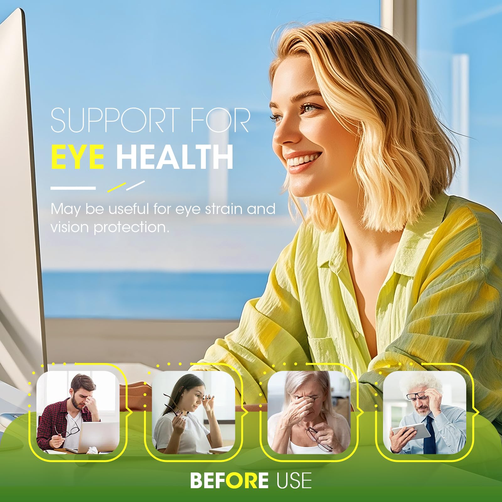 Alliwise vision silhouette represents clarity and focus benefits for users.