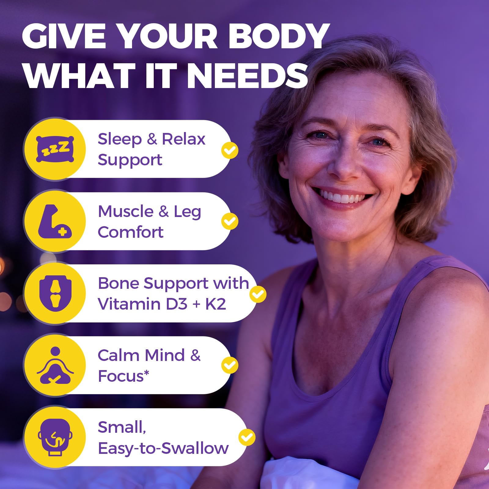 Alliwise softgels with smooth swallow design ideal for nightly routines