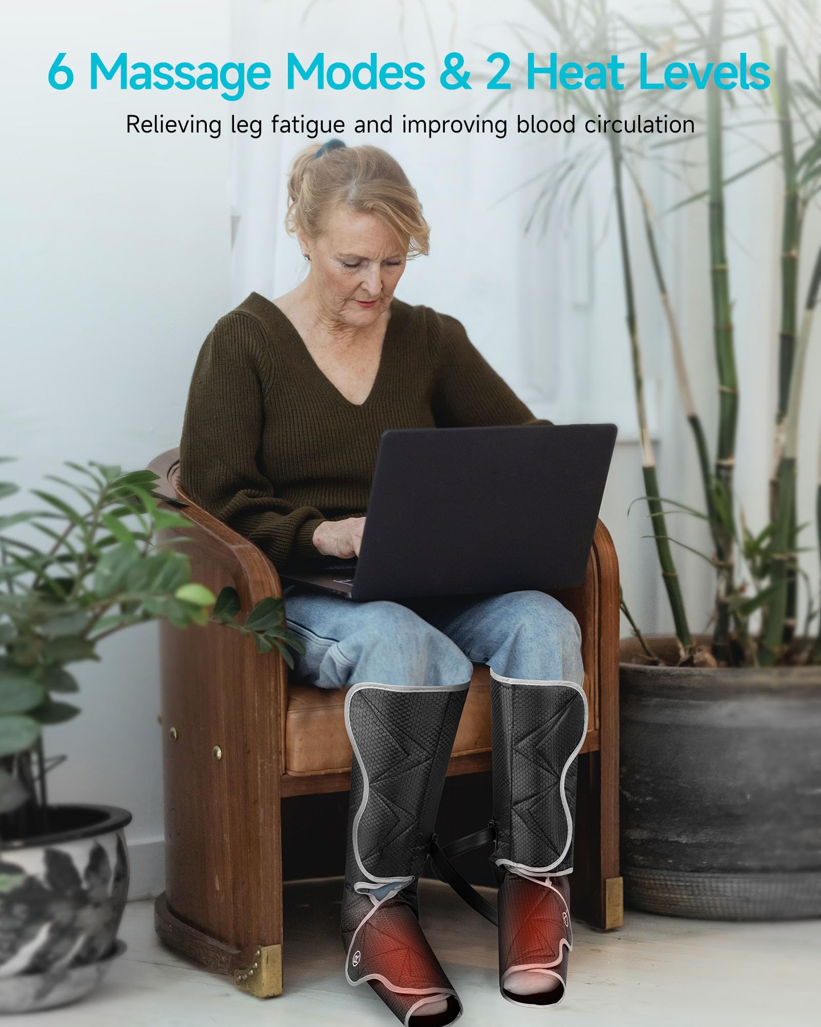 ALLJOY control panel with 6 modes and 3 intensities for customized comfort.