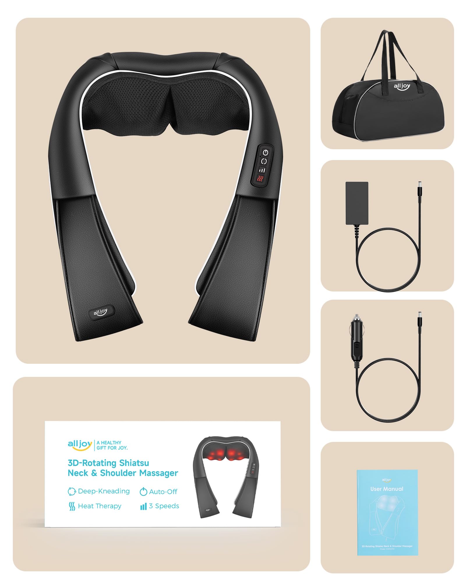 ALLJOY corded massage device for continuous power and consistent performance
