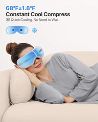 AllJOY Eye Massager with cooling compress to reduce puffiness and dark circles