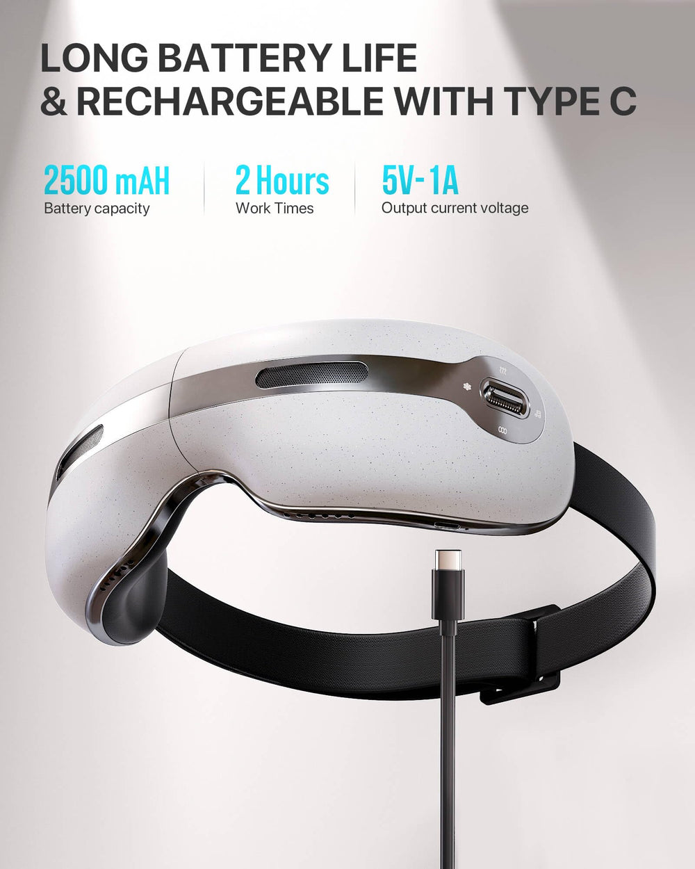 AllJOY Eye Massager foldable design for easy packing and travel