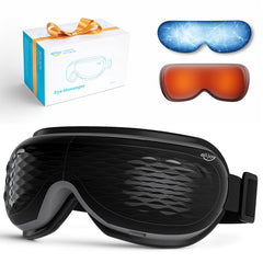 ALLJOY Eye Massager front view showing heat and cooling for eye comfort during long screens