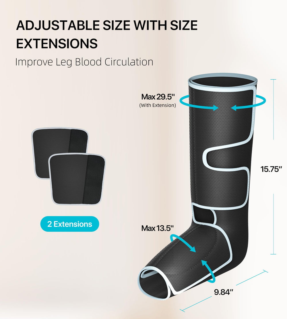 Alljoy leg massager targets varicose-vein relief with soothing pressure.