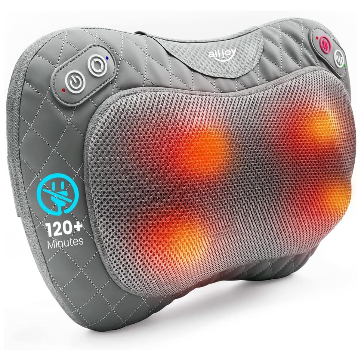 ALLJOY neck massage pillow for cordless on-the-go relief
