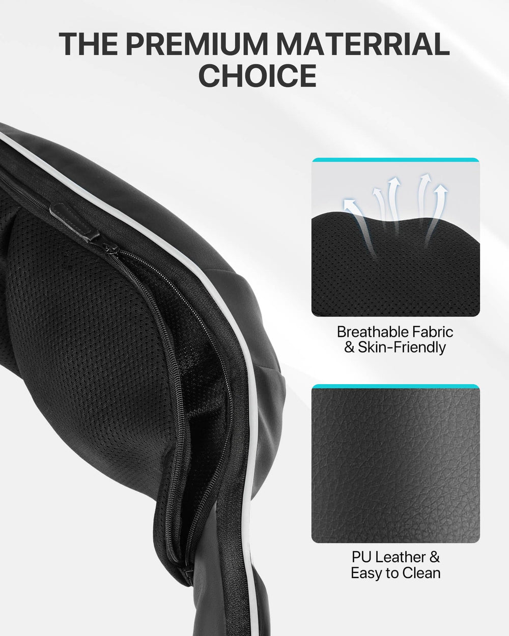AllJOY Neck Massager shoulder strap design aids comfortable wear during sessions.