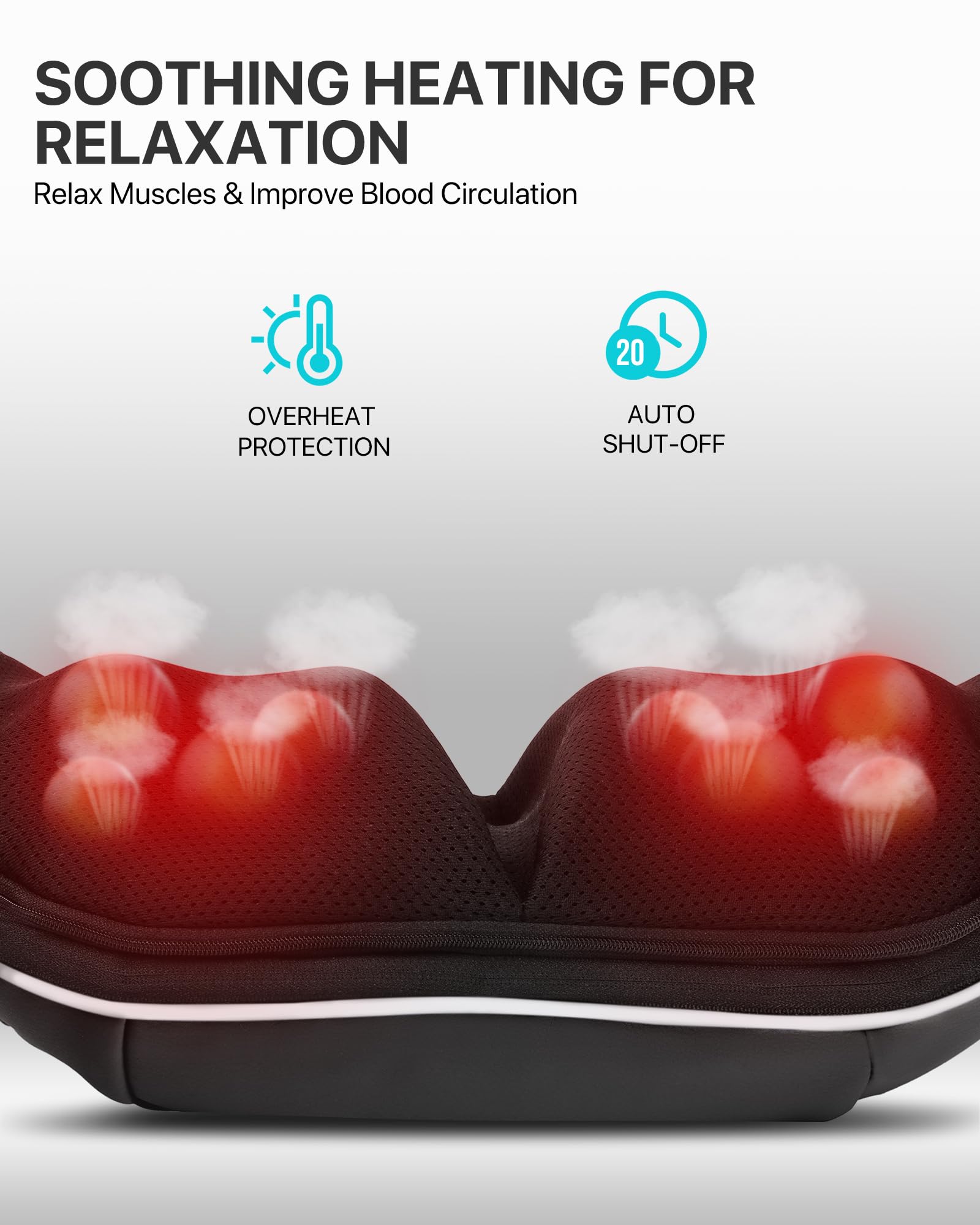 AllJOY Neck Massager storage bag keeps the device organized and ready.