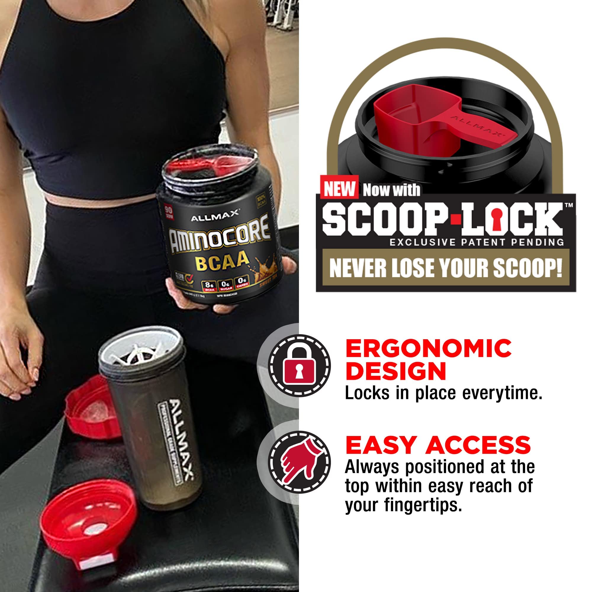 Powder being poured into a glass demonstrates quick mixability and drinkability.