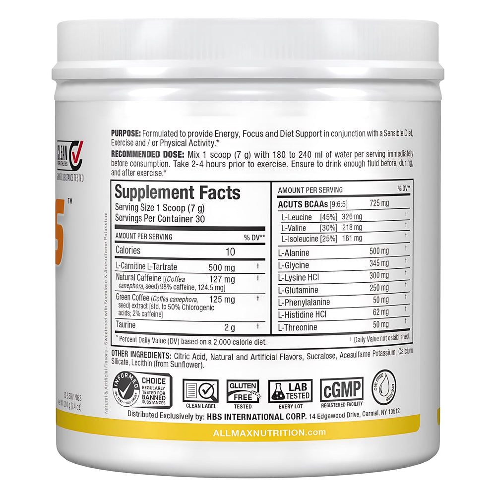 ALLMAX AMINOCUTS dose scoop highlights easy measurement for daily use.